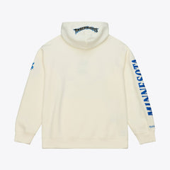 Cream Minnesota Timberwolves Hardwood Classics Chainstitch Premium Fleece Hoodie | NBA