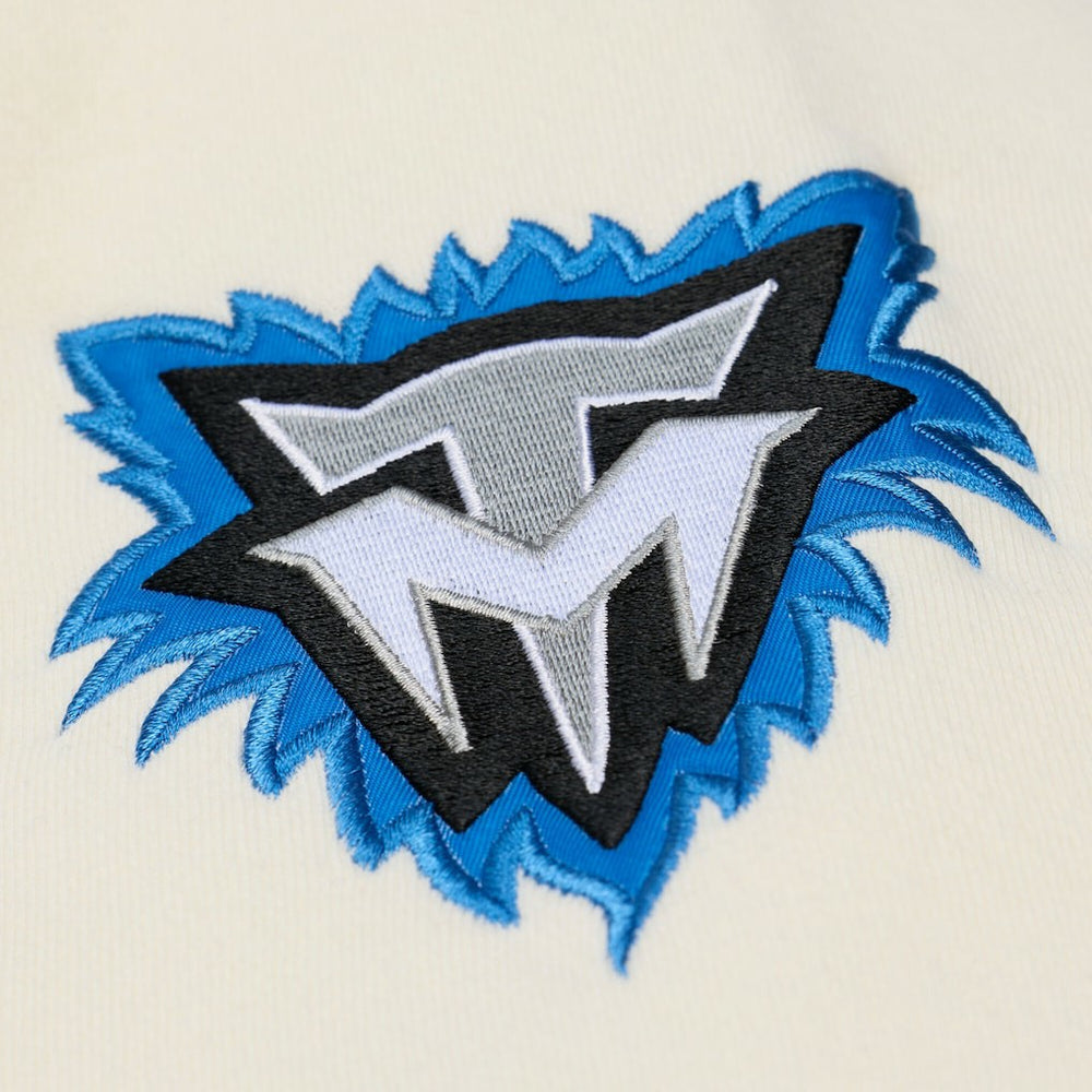 Cream Minnesota Timberwolves Hardwood Classics Chainstitch Premium Fleece Hoodie | NBA