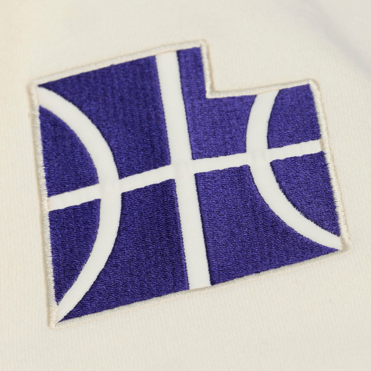 Cream Utah Jazz Hardwood Classics Chainstitch Premium Fleece Hoodie | NBA
