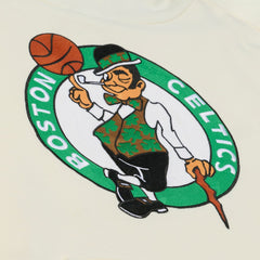 Cream Boston Celtics Hardwood Classics Chainstitch Premium Fleece Hoodie | NBA