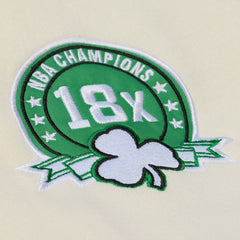 Cream Boston Celtics Hardwood Classics Chainstitch Premium Fleece Hoodie | NBA