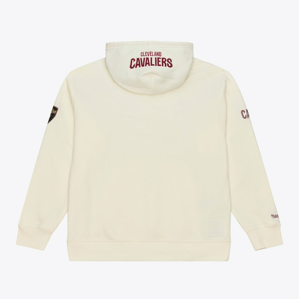 Cream Cleveland Cavaliers Hardwood Classics Chainstitch Premium Fleece Hoodie sale | NBA