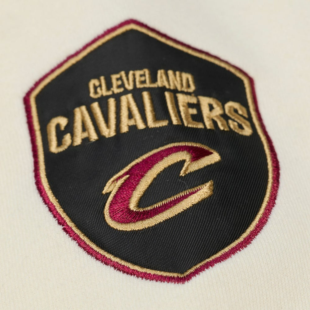 Cream Cleveland Cavaliers Hardwood Classics Chainstitch Premium Fleece Hoodie sale | NBA
