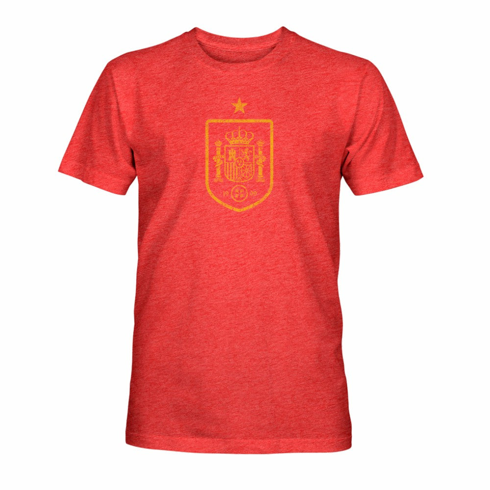 Spain National Team 1863FC Mono Badge Vintage Tri-Blend T-Shirt