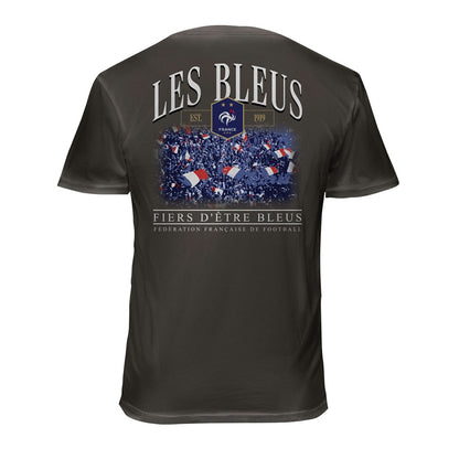 France National Team 1863FC Wordmark Cotton T-Shirt for sale - Gray