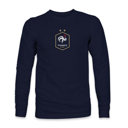 France National Team 1863FC Color Badge Long Sleeve T-Shirt for sale - Navy