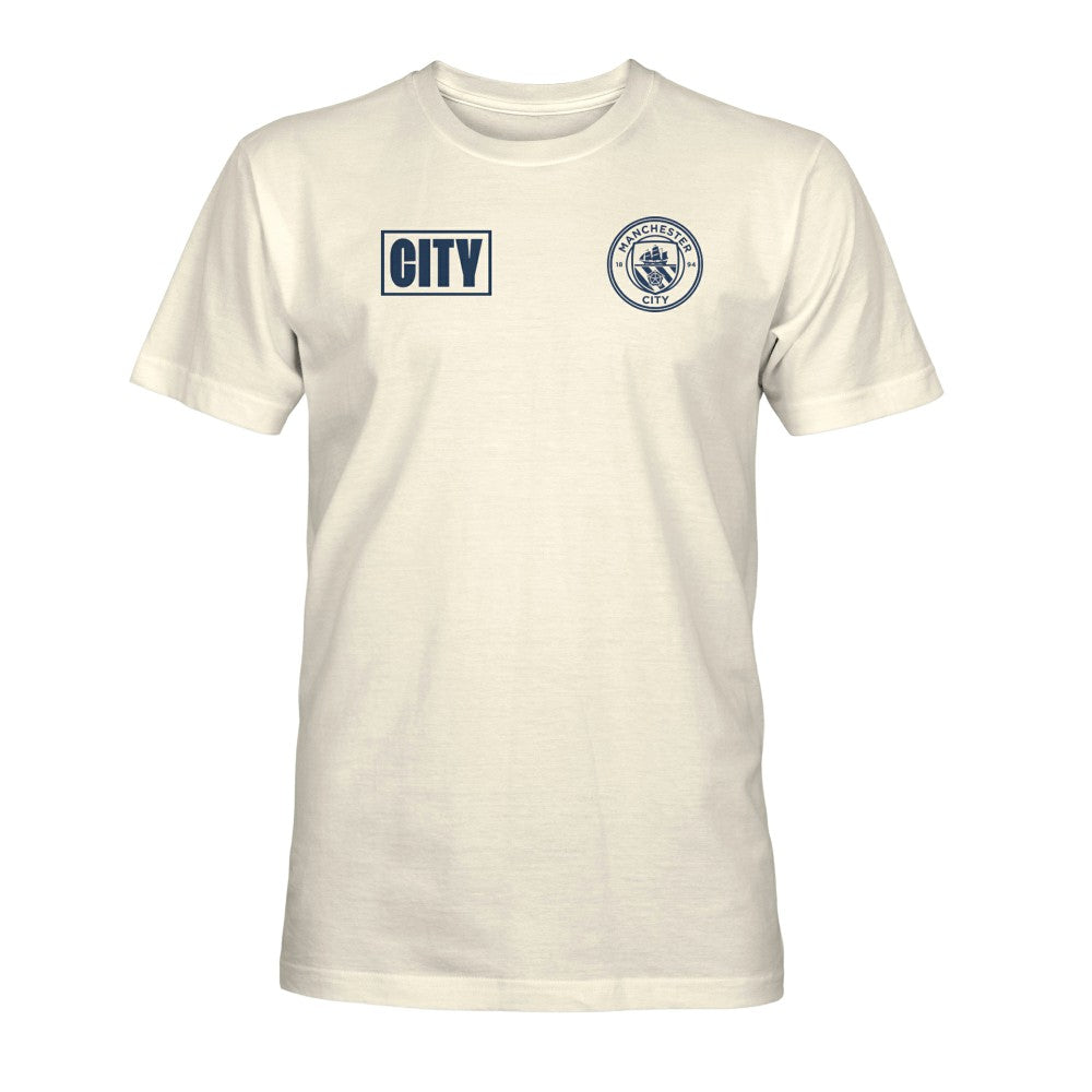 Manchester City 1863FC Own the Pitch Heavyweight T-Shirt Discount - Cream