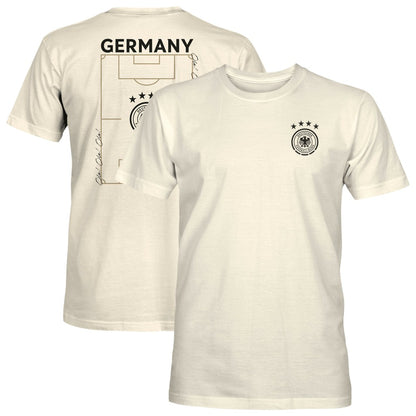 Germany National Team 1863FC Own the Pitch Heavyweight T-Shirt for sale - Cream