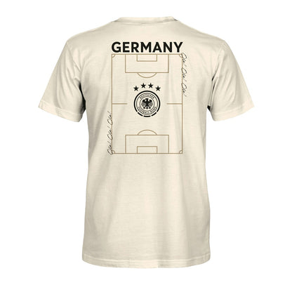 Germany National Team 1863FC Own the Pitch Heavyweight T-Shirt for sale - Cream