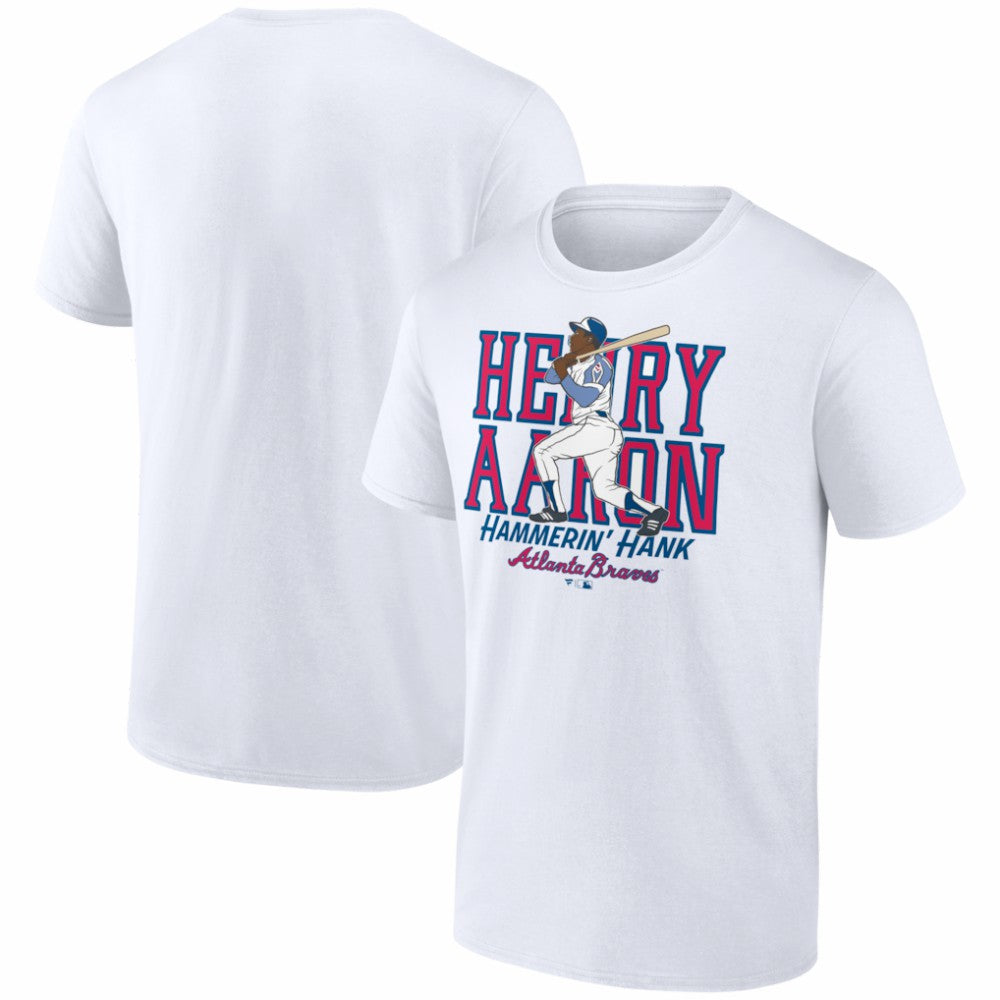 Hank Aaron Atlanta Braves Cooperstown Player T-Shirt - MLB T-shirts