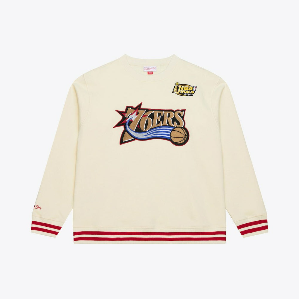 Cream Philadelphia 76ers Hardwood Classics 76 Originals Collection Sweatshirt | NBA
