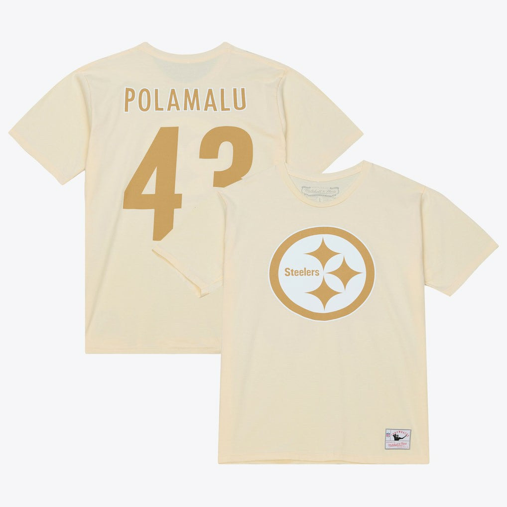 Pittsburgh Steelers Troy Polamalu  Sandman Name & Number T-Shirt | NFL Sale