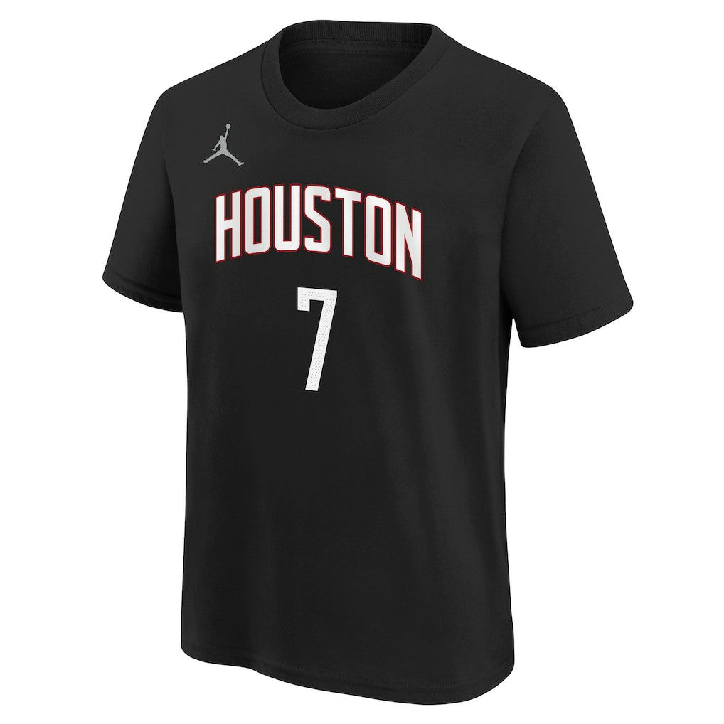 Black Kevin Durant Houston Rockets Jordan Brand Youth Statement Name & Number T-Shirt | NBA