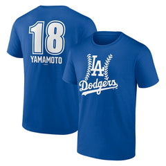 Yoshinobu Yamamoto Los Angeles Dodgers Fastball Player Name & Number T-Shirt - MLB T-shirts