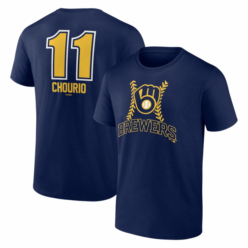 Jackson Chourio Milwaukee Brewers Fastball Player Name & Number T-Shirt - MLB T-shirts