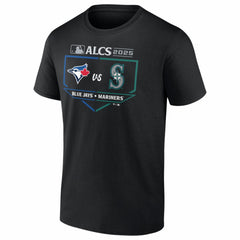 Toronto Blue Jays vs. Seattle Mariners 2025 American League Championship Series Matchup Batter's Box T-Shirt - MLB T-shirts
