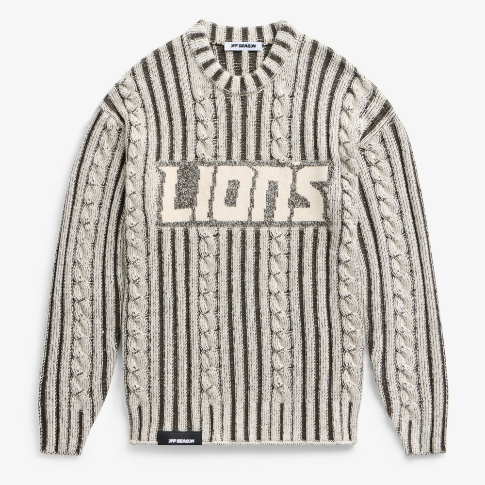 Detroit Lions Off Season x NFL Unisex Cable Knit Sweater | NFL Hot