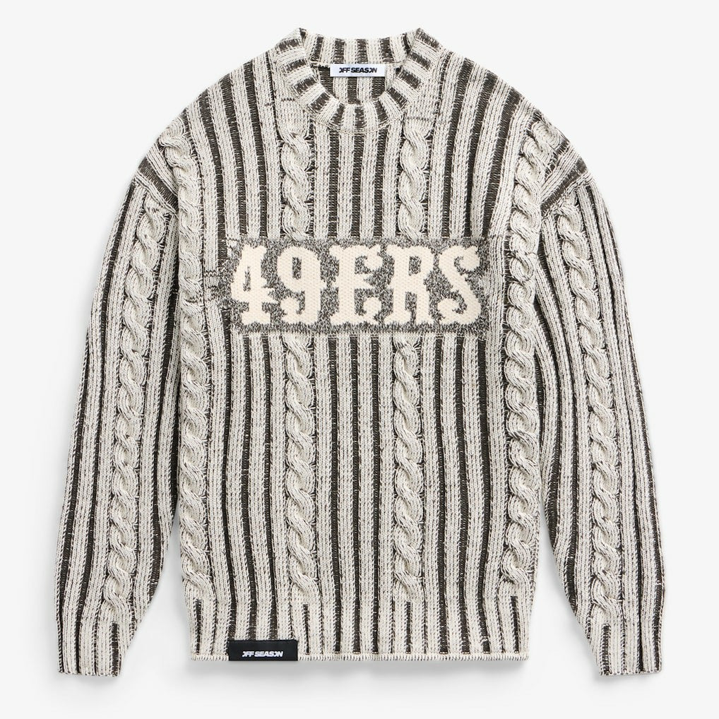 San Francisco 49ers Off Season x NFL Unisex Cable Knit Sweater | NFL Hot