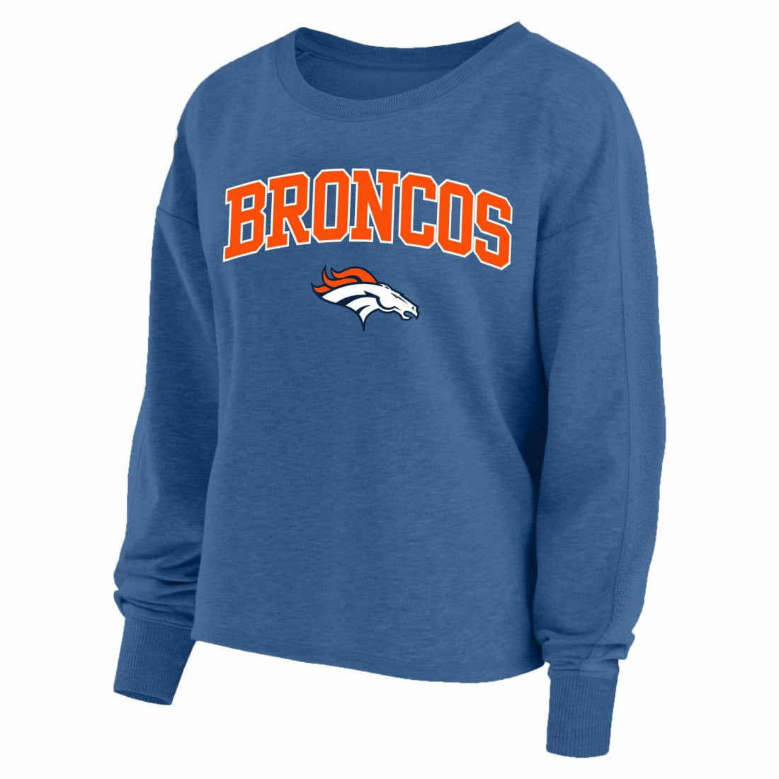 Denver Broncos Profile Women's Plus Size Acid Wash Raglan Sweatshirt | NFL Online