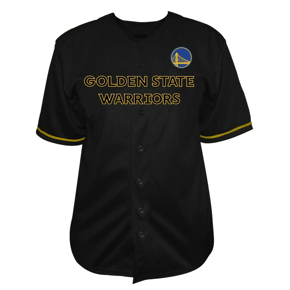 Black Golden State Warriors Big & Tall Pop Full-Button Jersey sale | NBA