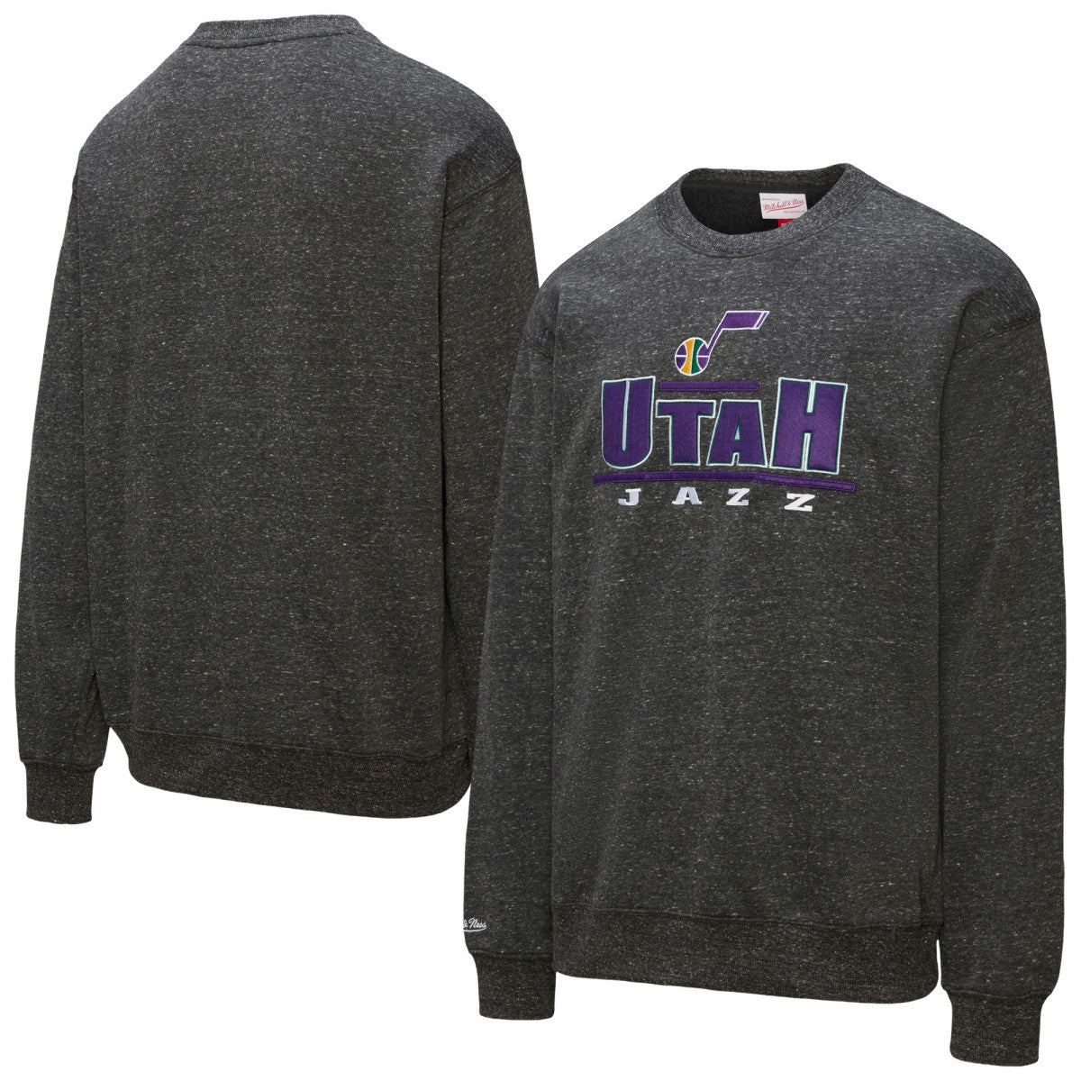 Black Utah Jazz Throw It Back Fleece Sweatshirt | NBA