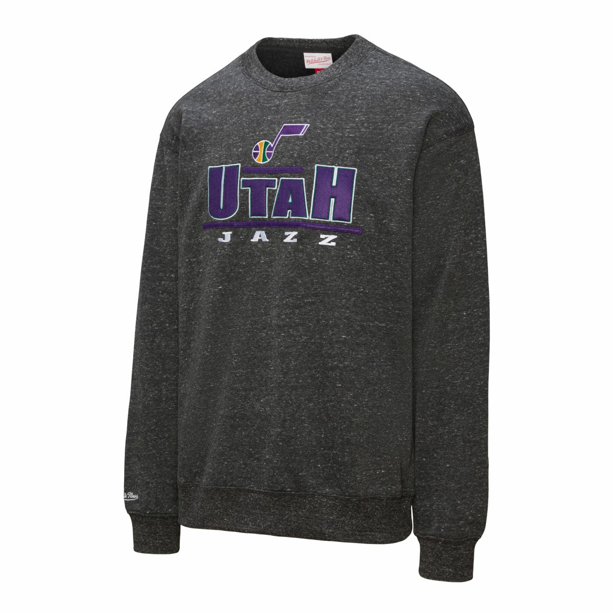Black Utah Jazz Throw It Back Fleece Sweatshirt | NBA
