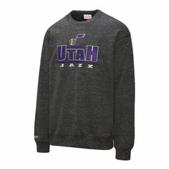 Black Utah Jazz Throw It Back Fleece Sweatshirt | NBA