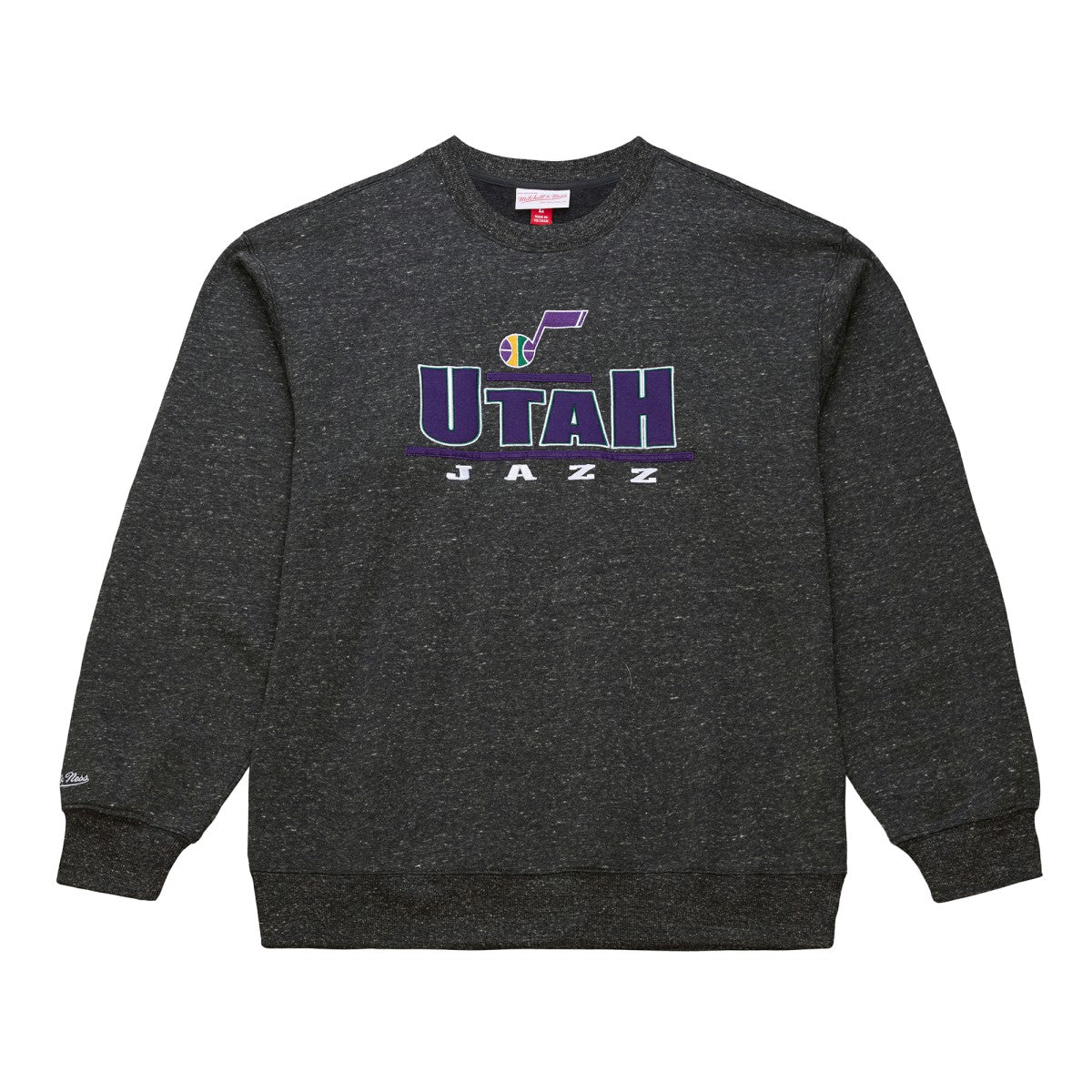 Black Utah Jazz Throw It Back Fleece Sweatshirt | NBA