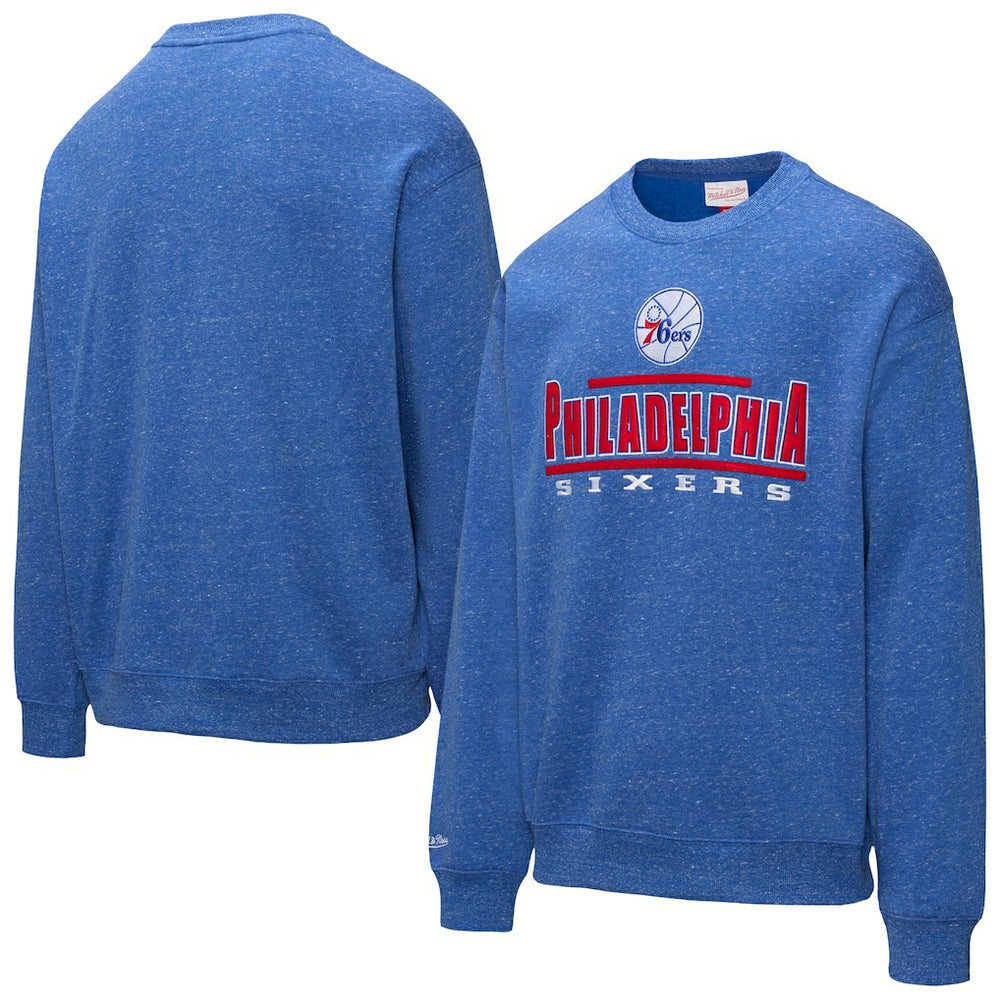 Royal Philadelphia 76ers Throw It Back Fleece Sweatshirt | NBA
