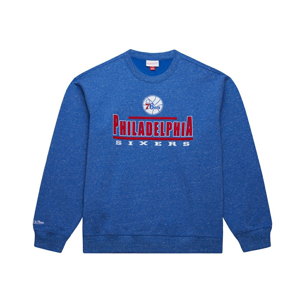 Royal Philadelphia 76ers Throw It Back Fleece Sweatshirt | NBA