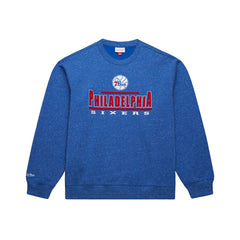 Royal Philadelphia 76ers Throw It Back Fleece Sweatshirt | NBA
