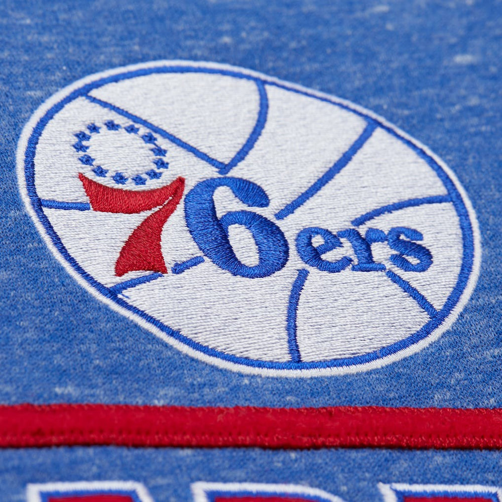 Royal Philadelphia 76ers Throw It Back Fleece Sweatshirt | NBA