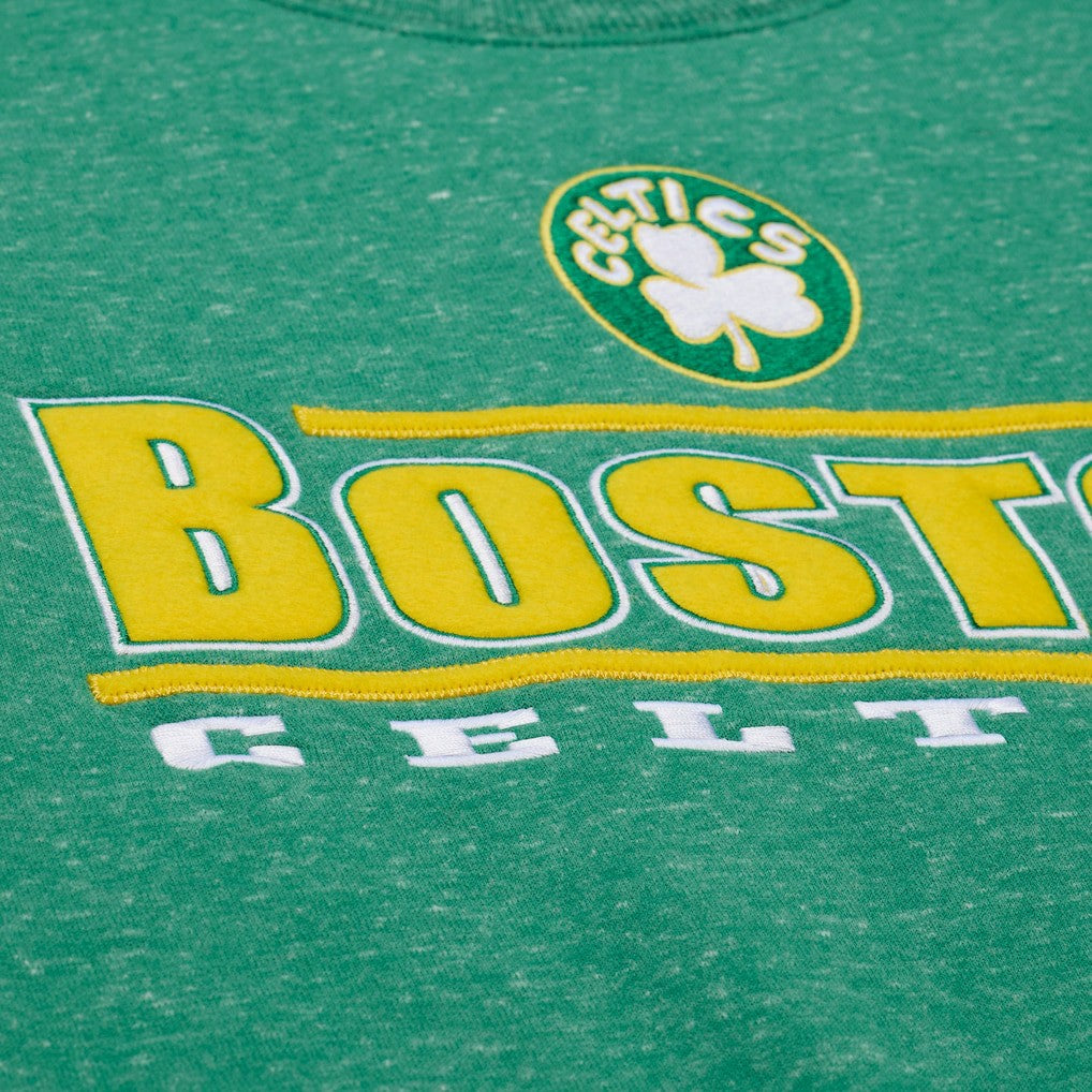 Green Boston Celtics Throw It Back Fleece Sweatshirt | NBA