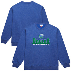 Navy Dallas Mavericks Throw It Back Fleece Sweatshirt sale | NBA