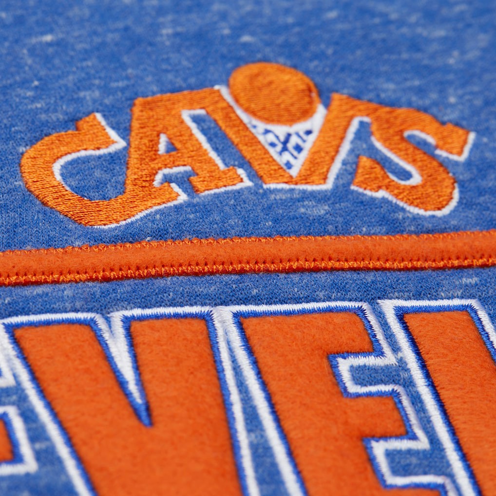 Royal Cleveland Cavaliers Throw It Back Fleece Sweatshirt sale | NBA