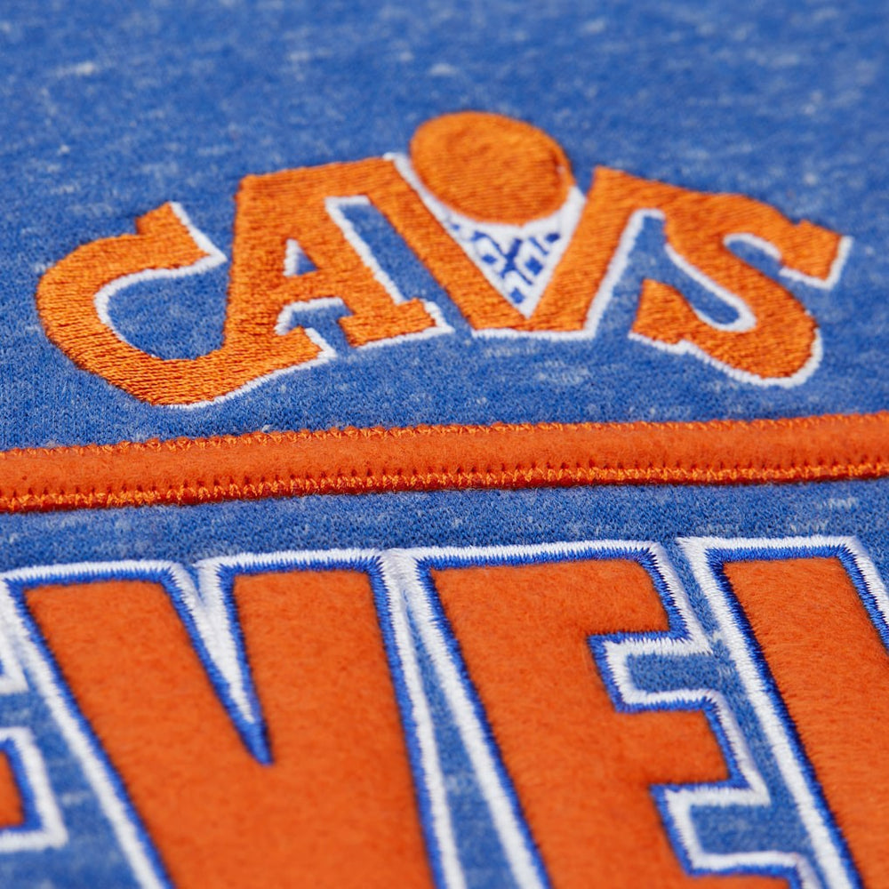 Royal Cleveland Cavaliers Throw It Back Fleece Sweatshirt sale | NBA