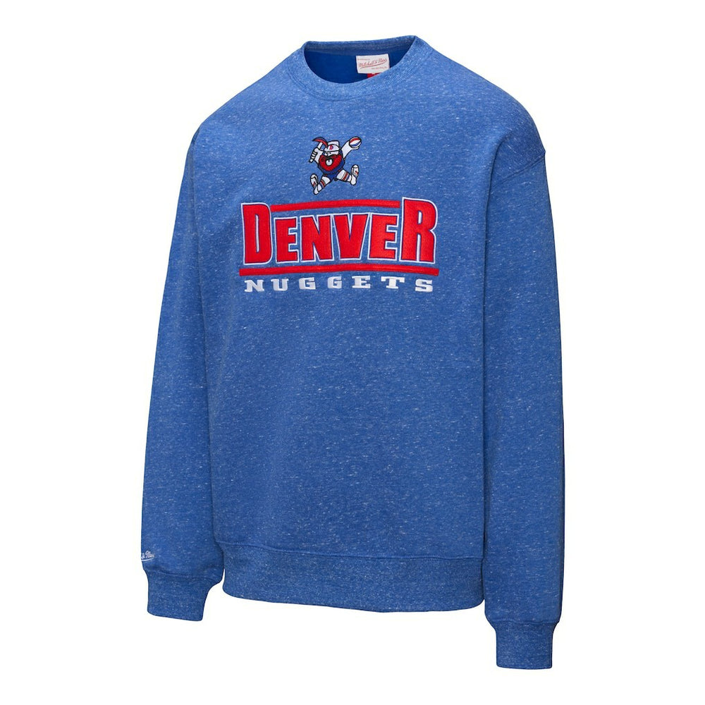 Royal Denver Nuggets Throw It Back Fleece Sweatshirt sale | NBA