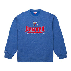 Royal Denver Nuggets Throw It Back Fleece Sweatshirt sale | NBA