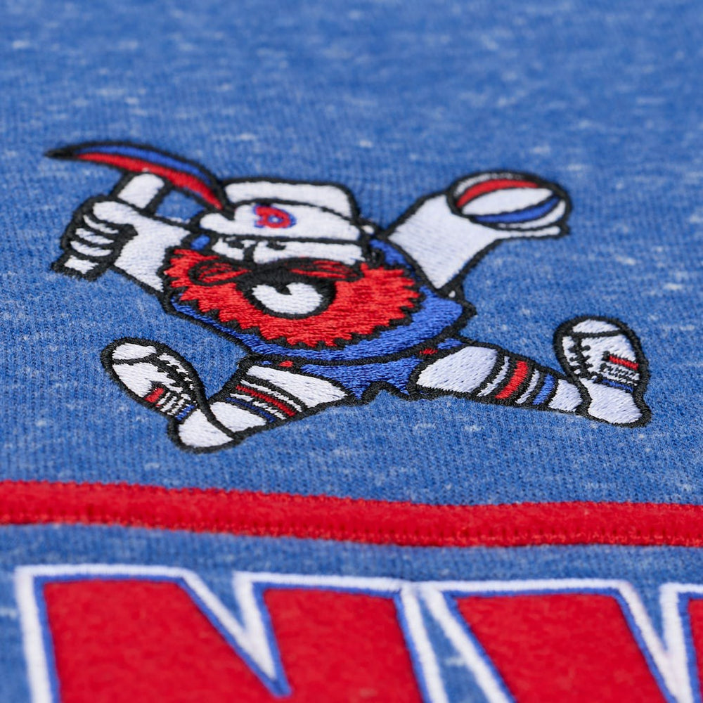 Royal Denver Nuggets Throw It Back Fleece Sweatshirt sale | NBA