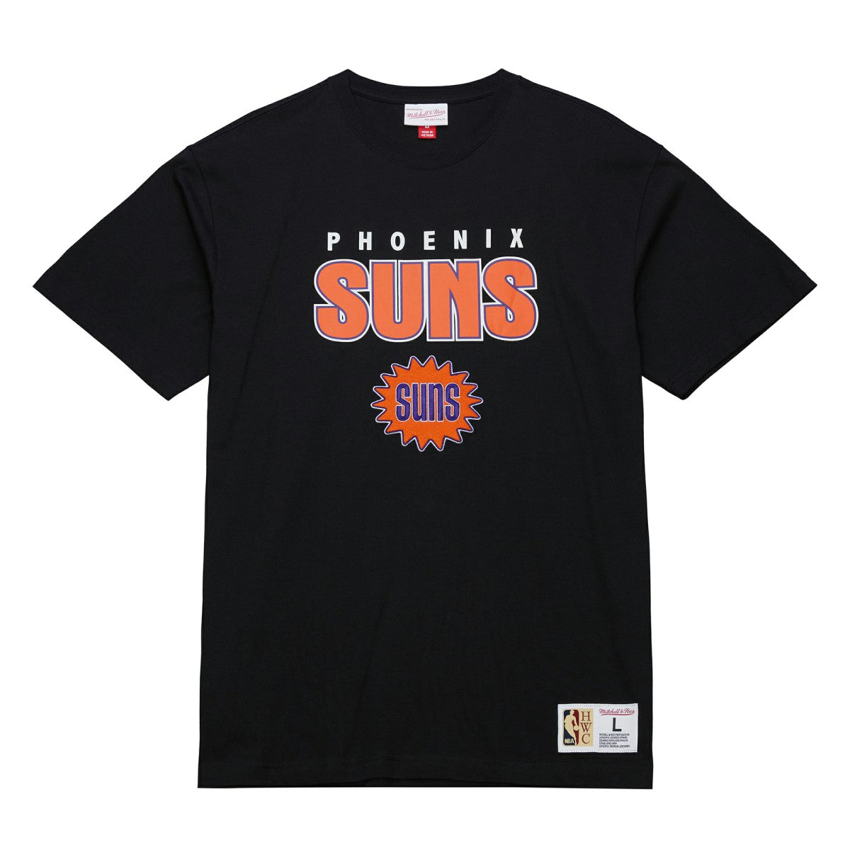 Black Phoenix Suns Hardwood Classics Throw It Back Premium T-Shirt | NBA