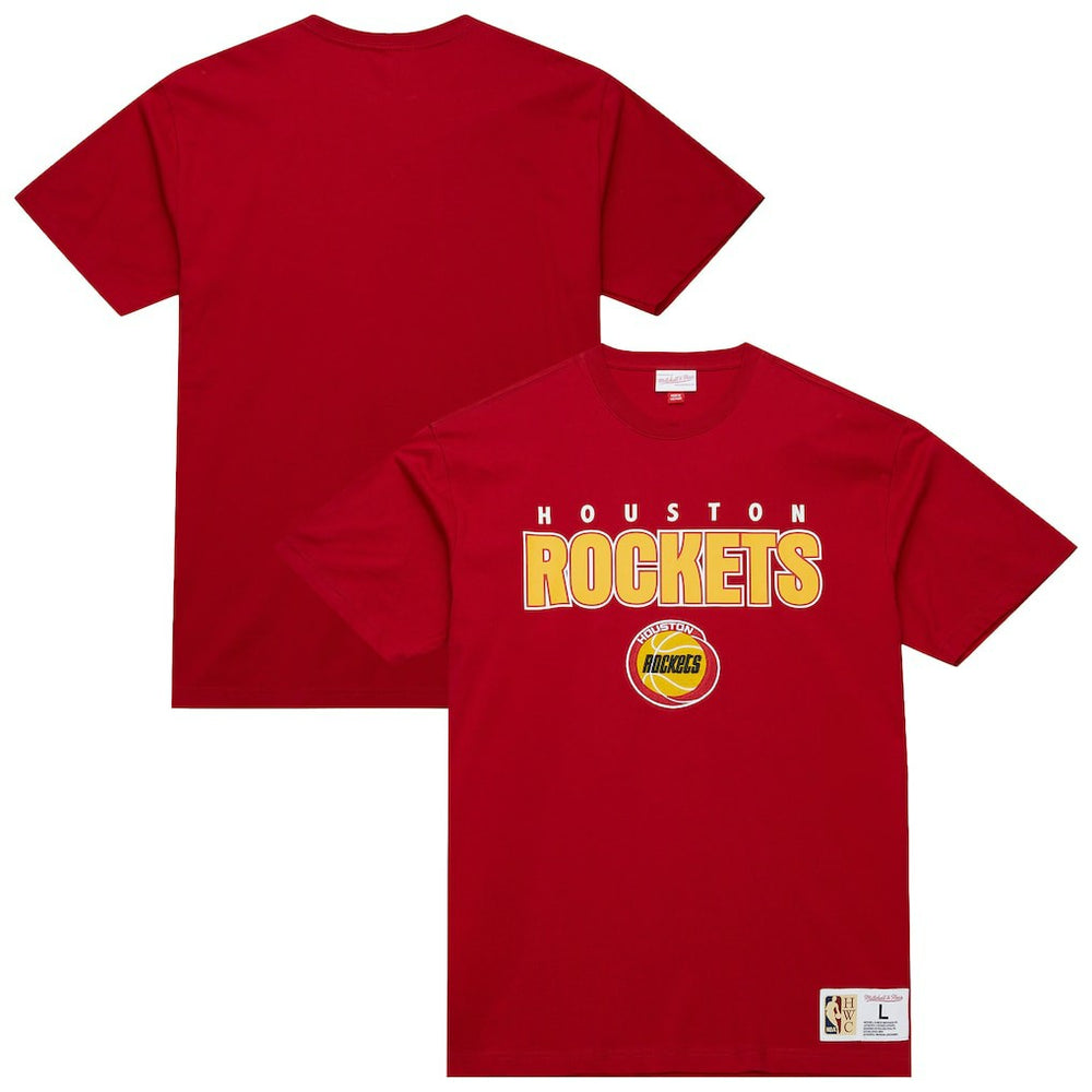 Red Houston Rockets Hardwood Classics Throw It Back Premium T-Shirt sale | NBA