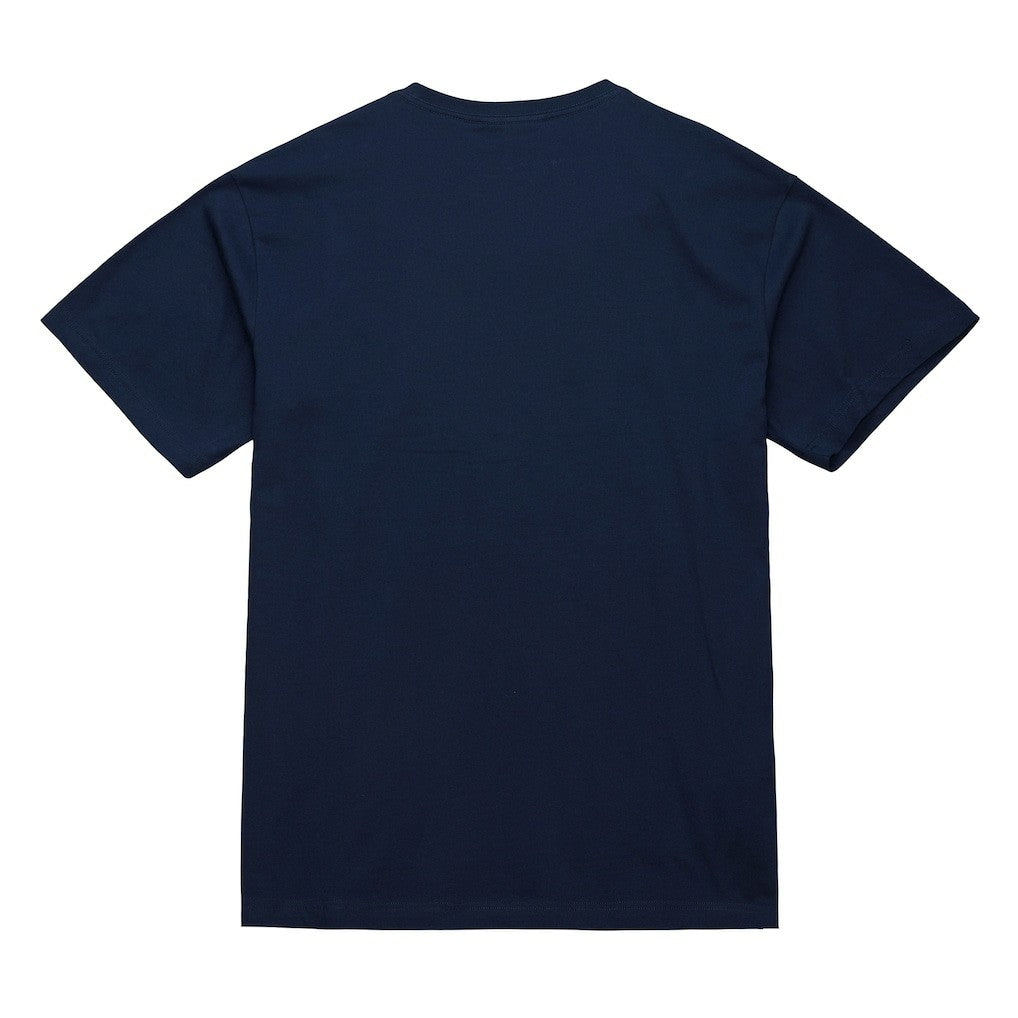 Navy Dallas Mavericks Hardwood Classics Throw It Back Premium T-Shirt sale | NBA