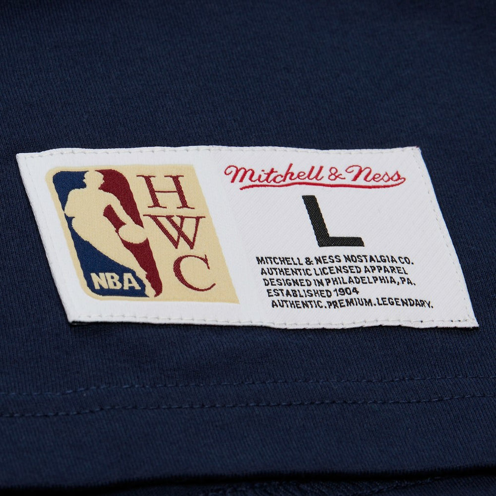 Navy Dallas Mavericks Hardwood Classics Throw It Back Premium T-Shirt sale | NBA