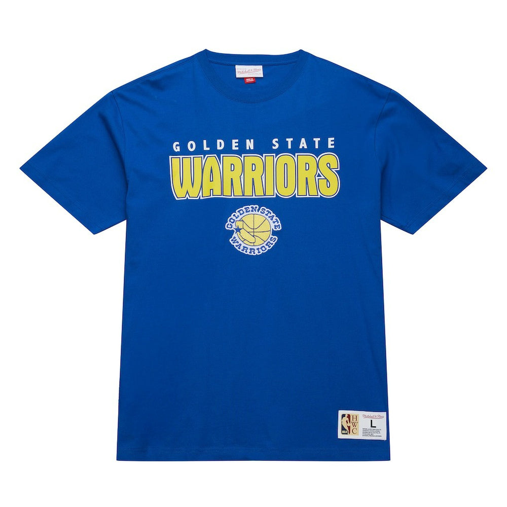 Royal Golden State Warriors Hardwood Classics Throw It Back Premium T-Shirt sale | NBA