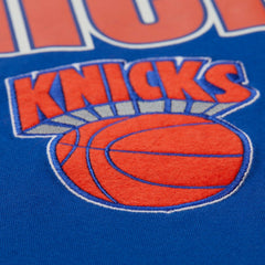 Blue New York Knicks Hardwood Classics Throw It Back Premium T-Shirt | NBA