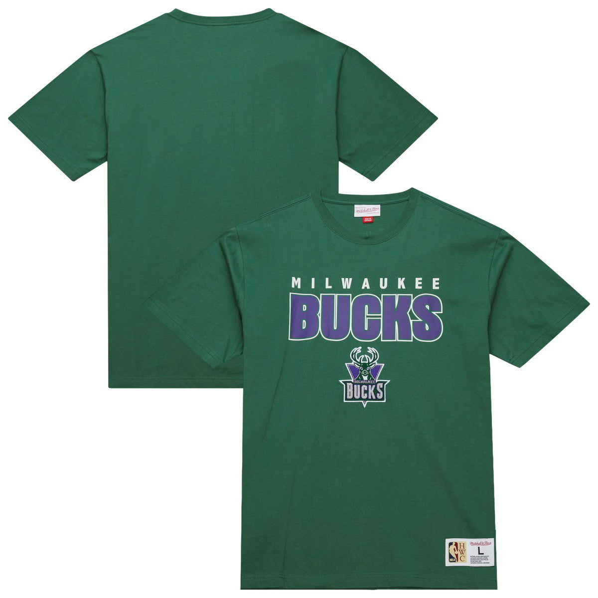Green Milwaukee Bucks Hardwood Classics Throw It Back Premium T-Shirt | NBA