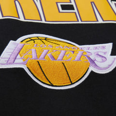 Black Los Angeles Lakers Hardwood Classics Throw It Back Premium T-Shirt | NBA