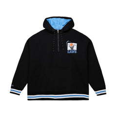 Black Cleveland Cavaliers Throw It Back Quilted Fleece Quarter-Zip Hoodie sale | NBA