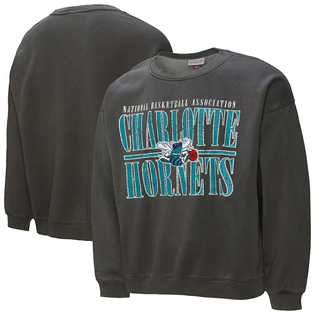 Black Charlotte Hornets NBA Downtown Collection Fleece Sweatshirt | NBA