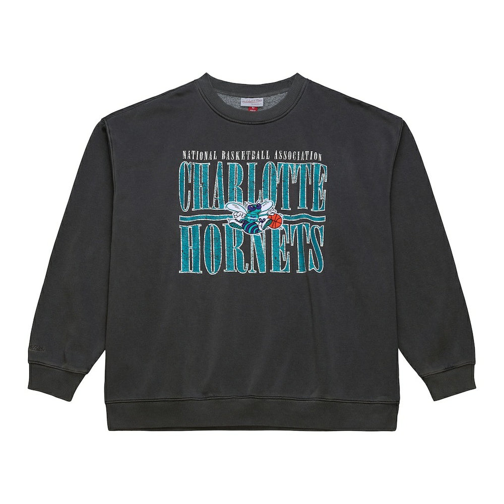 Black Charlotte Hornets NBA Downtown Collection Fleece Sweatshirt | NBA